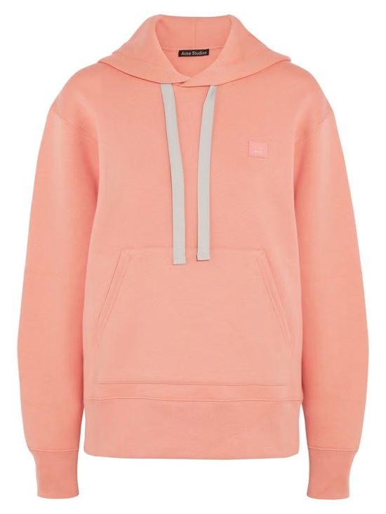 Acne Studios Tops - Acne Studios Ferris Face Hoodie Size Large Pink Salmon Peach Size S